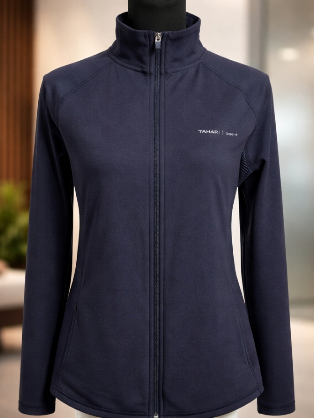 Tahari Sport Full Zip Stretch Jacket Spandex Long Sleeve Women’s Size XL EUC!
